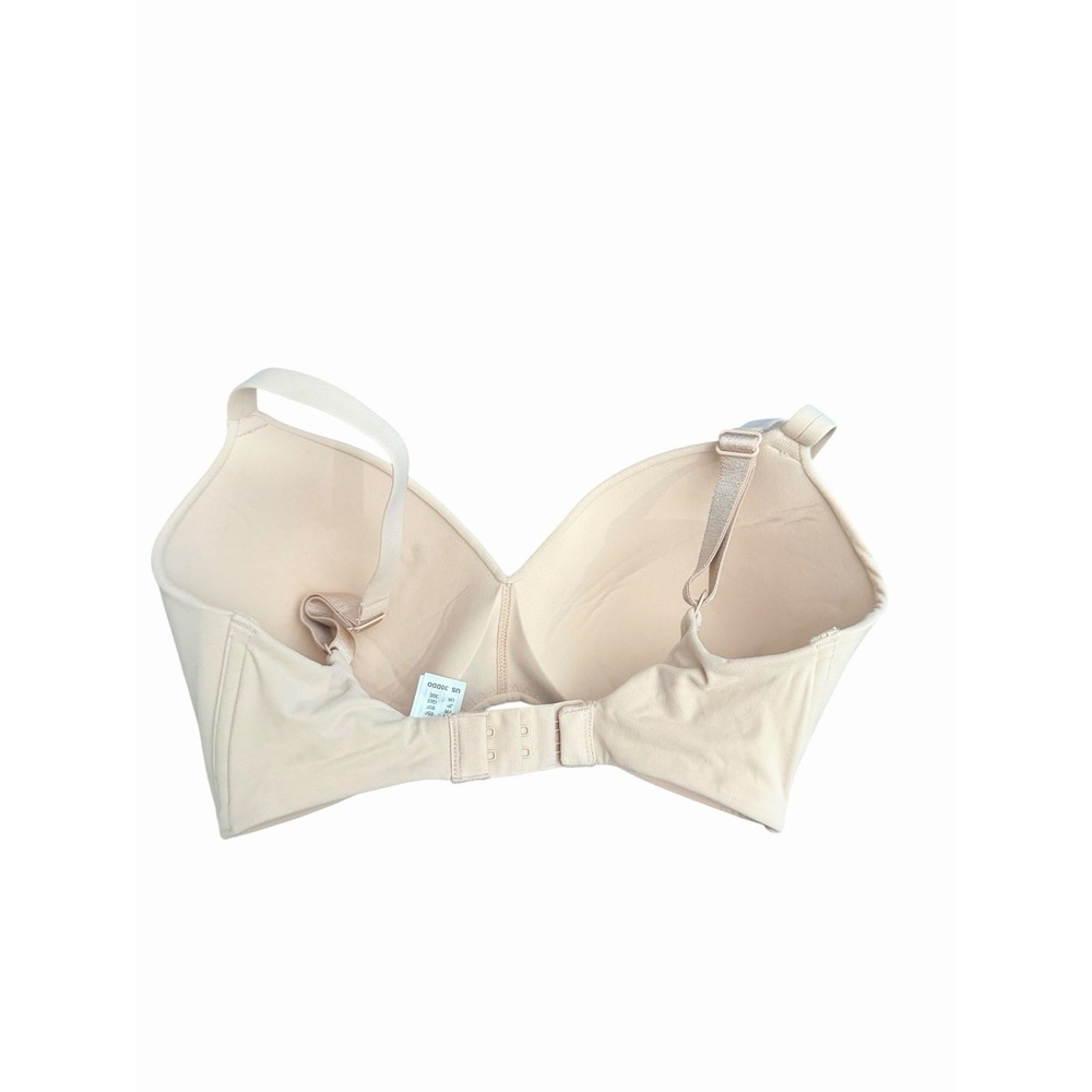 Wacoal Bra Womens Size 30DDD Beige Wireless Full Coverage Hook Loop KKk16-1 - Picture 4 of 6